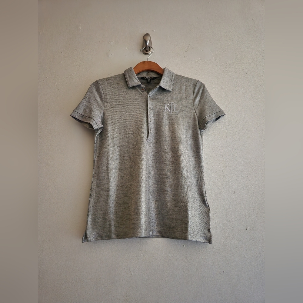 Lauren Ralph Lauren Foil Print Jersey Polo
